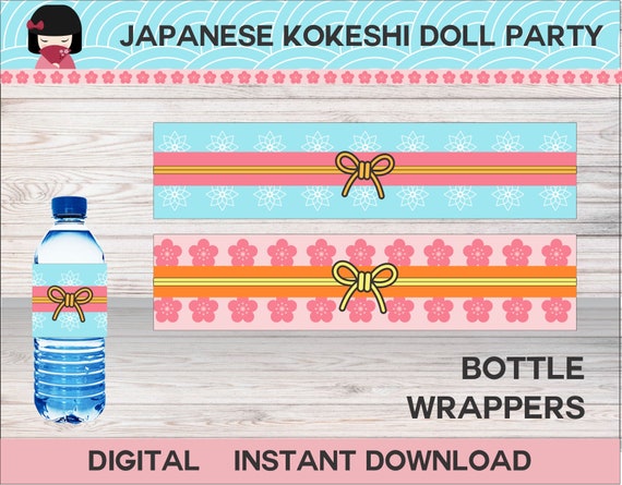 Japanese Style Party, Kokeshi Party Decorations, Traditional