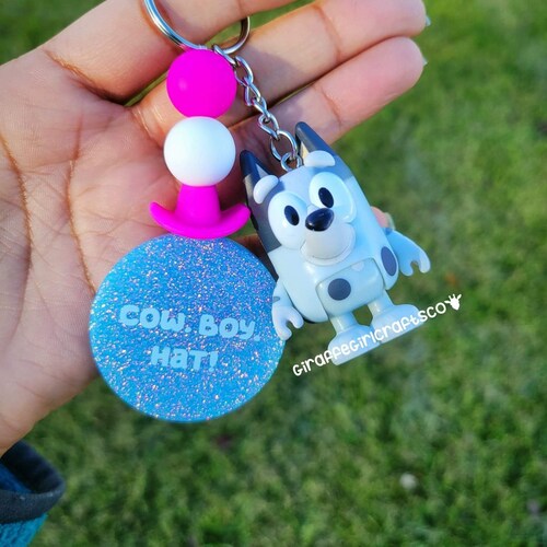 Bluey muffin Bluey Keychain Etsy