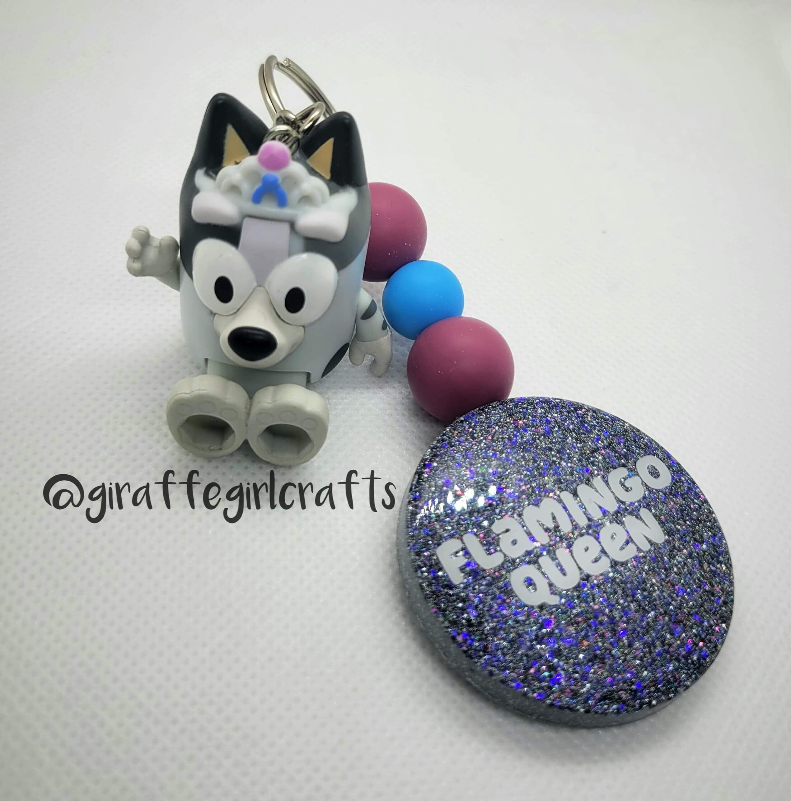 Muffin Beaded Keychain Bluey Inspired Accessory Unique Etsy UK