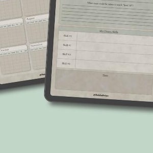 Renaissance Sim Digital Planner | Skill-Building & Goal-Tracking Journal Inspired by The Sims