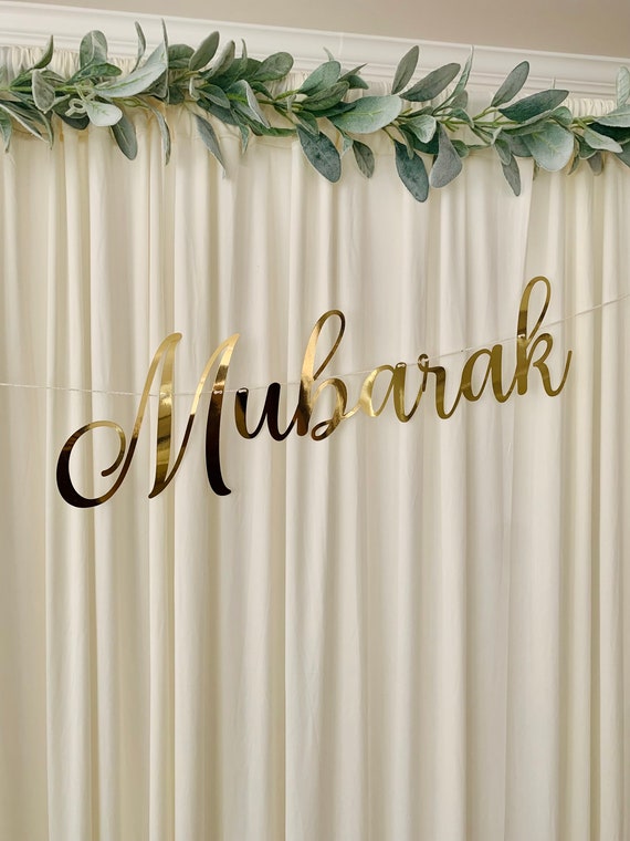 Ramadan Mubarak Banner - Eid Mubarak Decoratie Paar Banners Voor Binnen En Buiten, Feestelijke Hangdecoratie