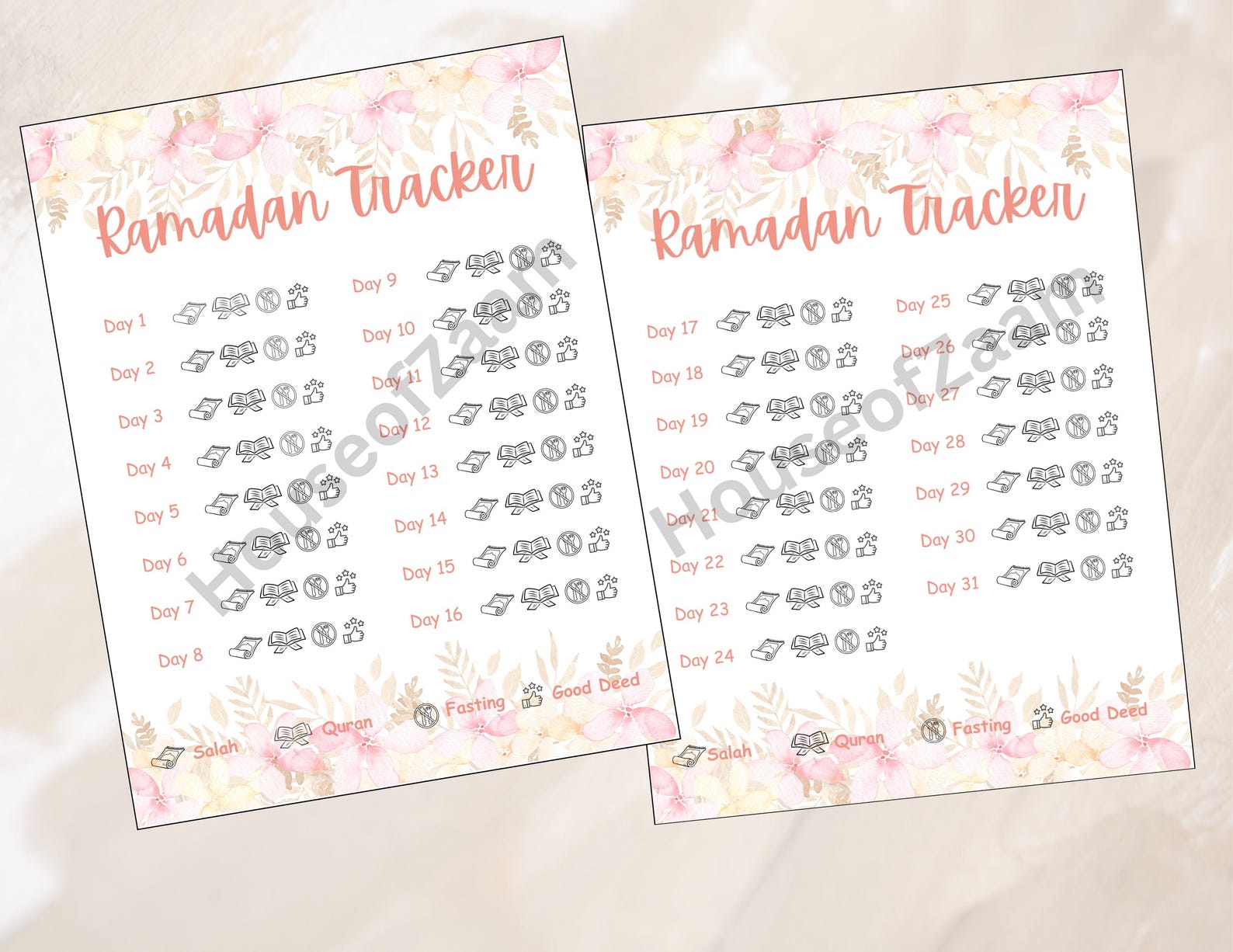 Ramadan Tracker Printable Kids Planner | Islamic Journal | Ramadan ...