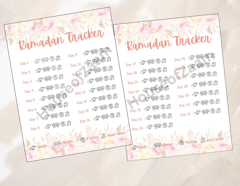 Ramadan Tracker Printable Kids Planner | Islamic Journal | Ramadan ...