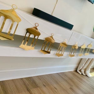 Lantern banner,Ramadan/Eid/Hajj/Umrah Decorations,Islamic home decor, Ramadan decor,Muslim home decor,Islamic mantle piece garland