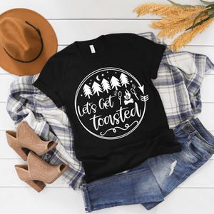 Let&#39;s Get Toasted svg, Camping svg, drinking sayings, camping cricut file, outdoor life, drinking svg, camping png, camping clip art