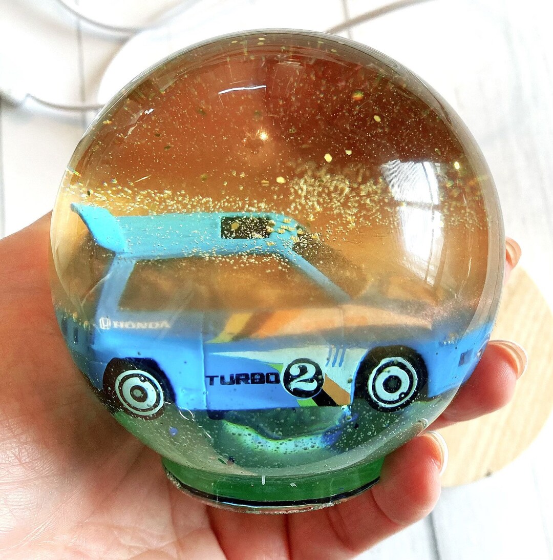 Car Sphere Light/toy Car Sphere Light/base Light With Car Etsy