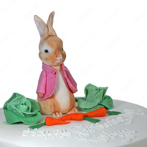 Cake topper commestibile fondente Peter Rabbit