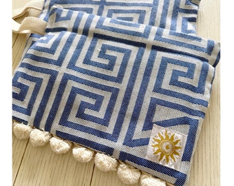Handwoven Greek Summer Envelope / HandBag