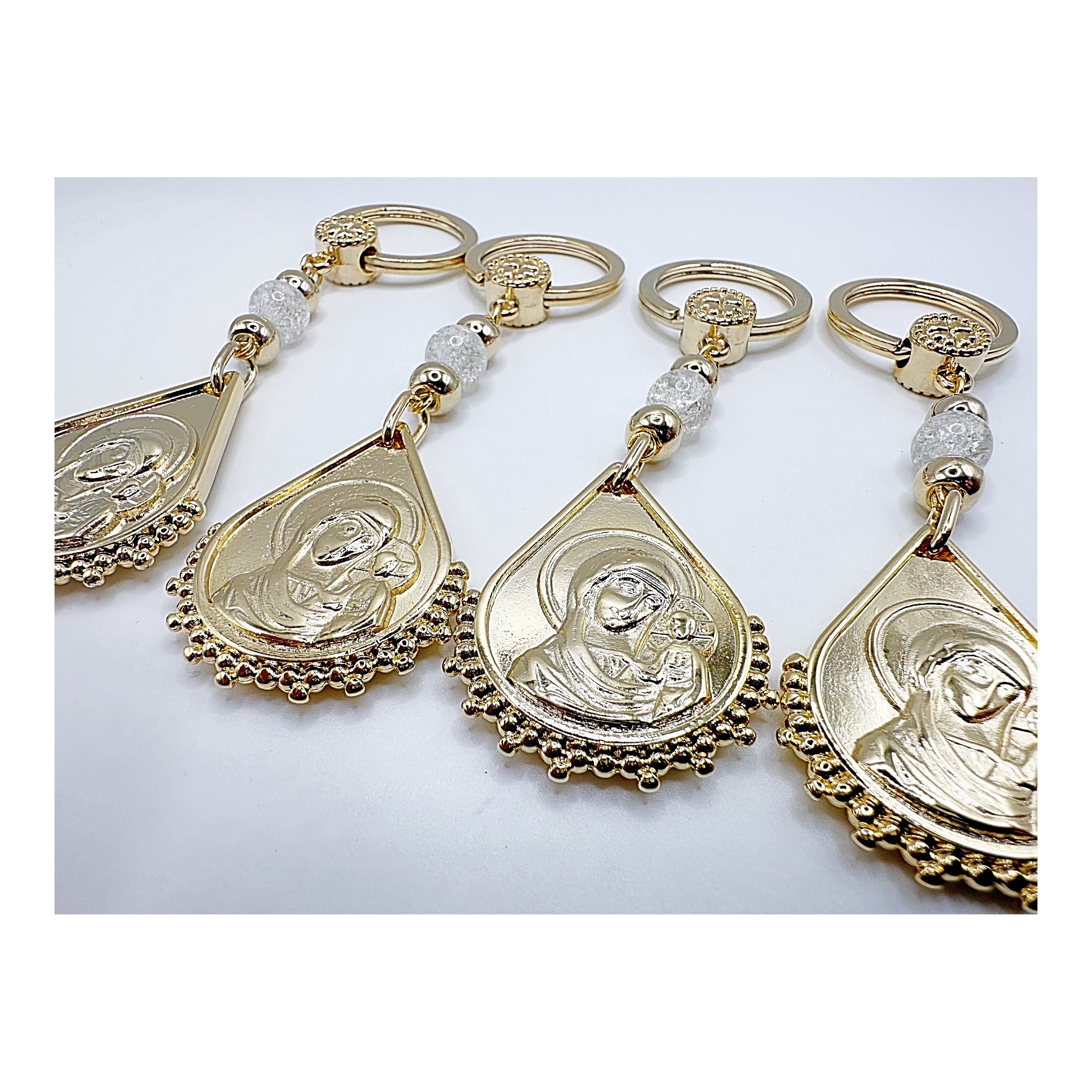 Baptism / Christening Gold Plated Traditional Religious Panagia Greek ...