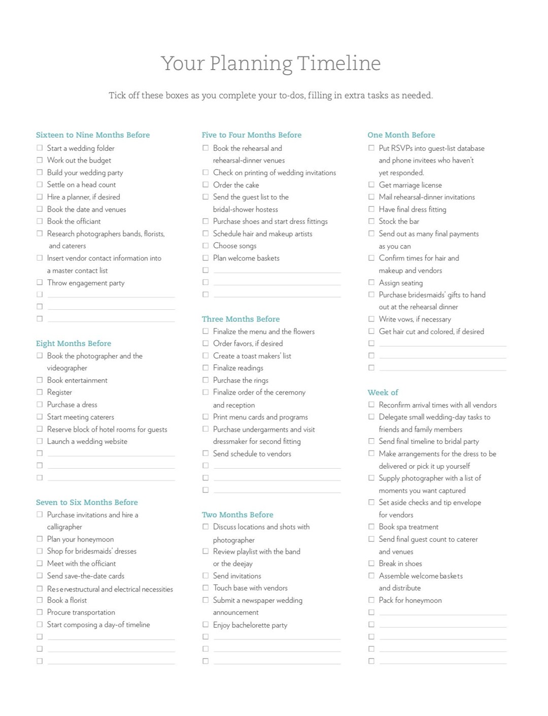 Wedding Timeline Wedding Checklist Wedding Planning Checklist