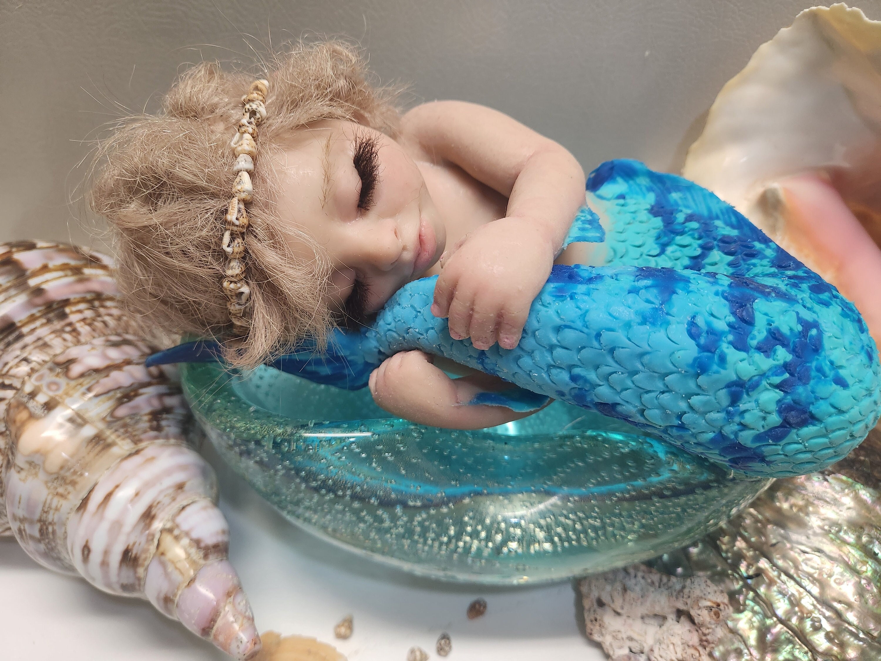 Reborn Mermaid Baby - Rhynn – Keepsake Cuties Nursery