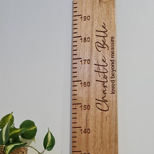 Wooden Height Chart Ruler 1 Piece