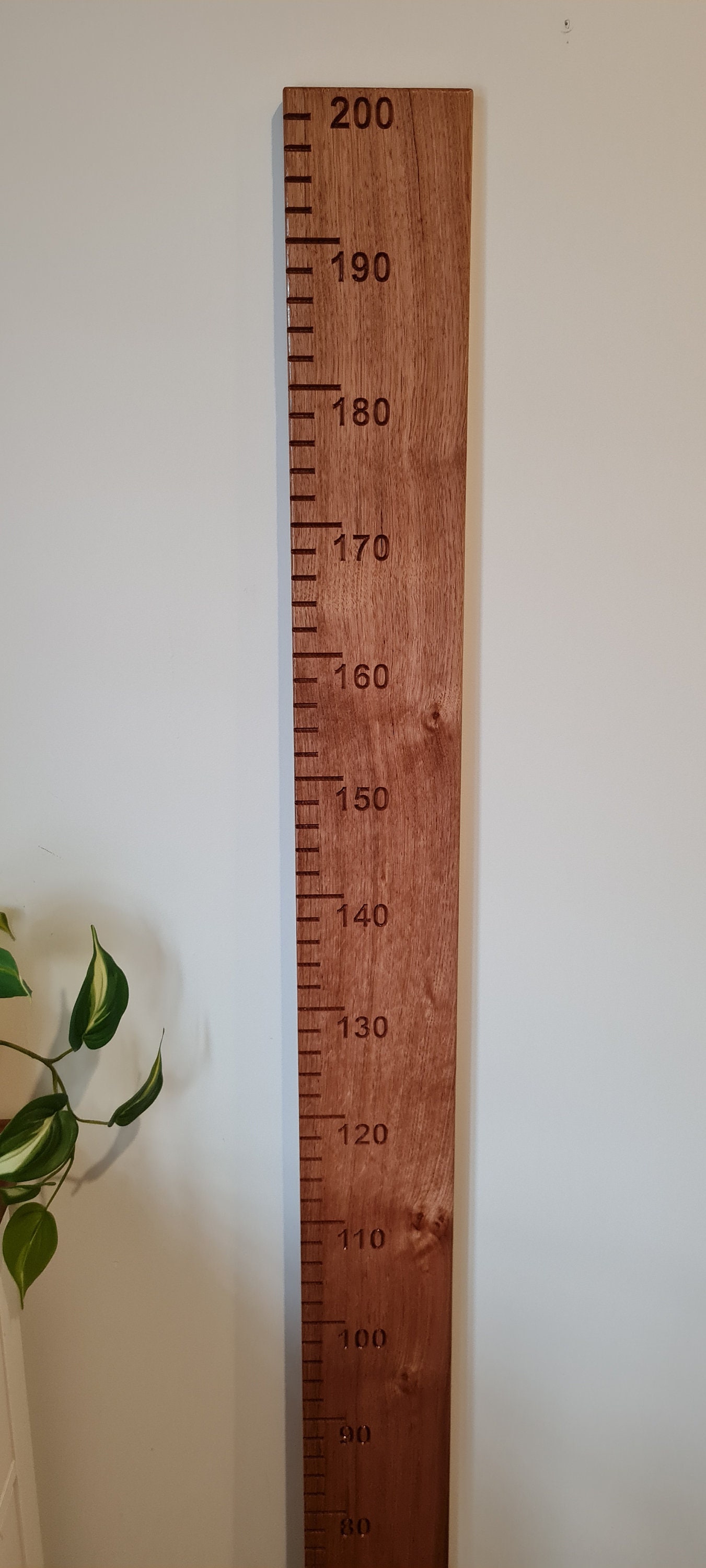 Wooden Height Chart Ruler Slim - Etsy Australia