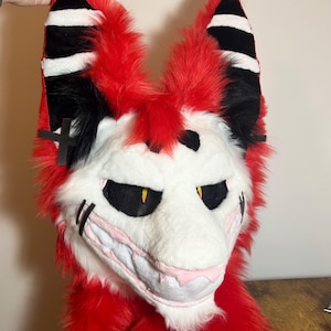 Demon Smiley Fursuit Head and Tail