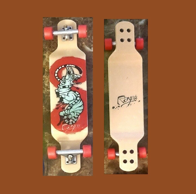 Vintage Rayne Tech Deck Cruisercarving Longboard Wood Etsy
