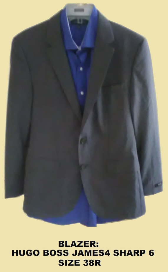 Men's Vintage Hugo Boss Suit Sport Coat Blazer Jam