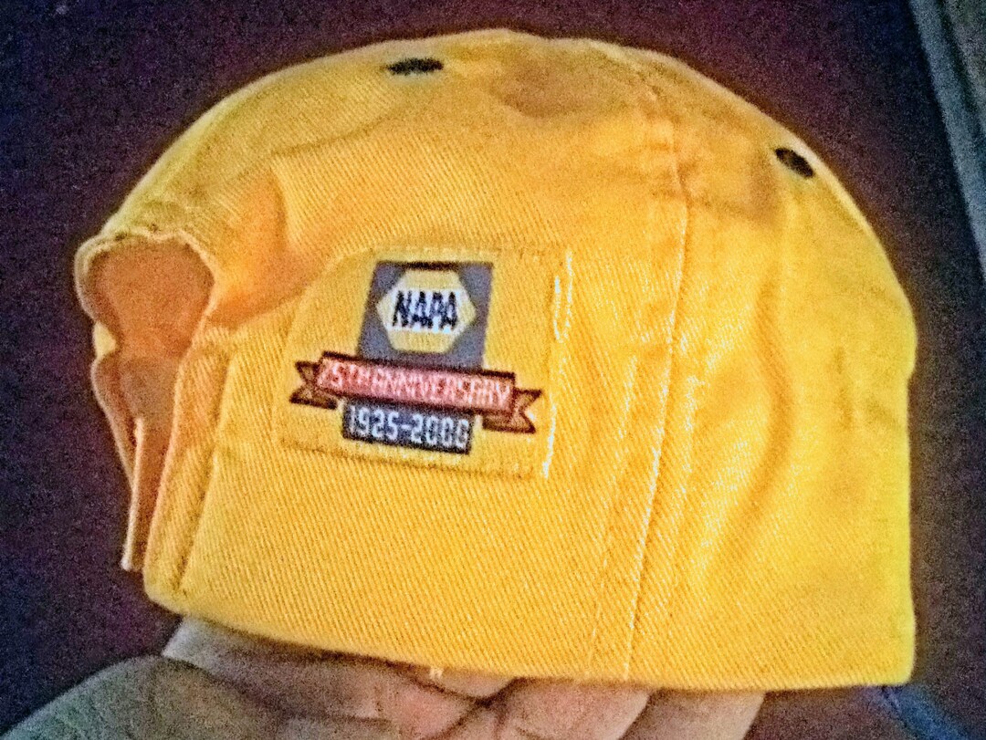 Vintage 2000 NAPA Auto Parts Trucker Dad Hat Yellow Blue NOS Etsy