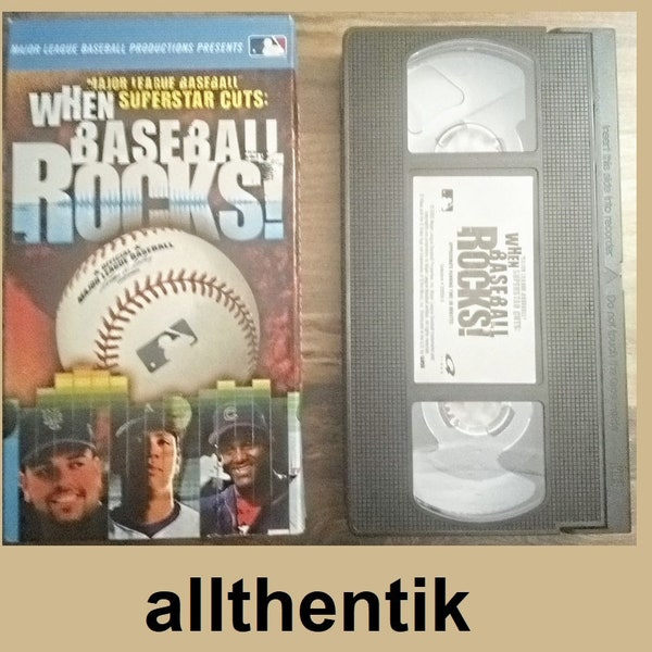 RARE-Vintage 2002 When Baseball Rocks Vhs Vcr MLB Tape Movie