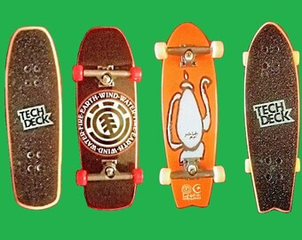 2) Vintage Old-School Tech Decks Element & Foundation RARE Skateboards Toys