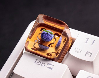 Devil Fruit Artisan Keycap, Artisan Keycap ,One Piece Anime artisan keycap, Gomu keycap, One Piece Gomu Gomu Keycap for Mechanical Keyboard