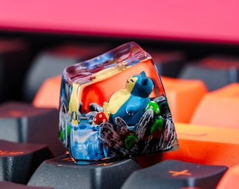 Sleepy Monster Keycap, Custom PKM Keycap, Artisan Keycaps Anime, Custom Artisan Keycap, Artisan Keycap, Cute Keycap, Halloween Gift