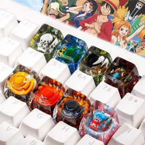 One Piece Artisan Keycap, One Piece Hat Keycap, Artisan Anime Keycap , Straw Pirate Hat One Piece Anime Keycap for Mechanical Keyboard
