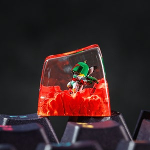 Boba Fett Artisan Keycap, Artisan Keycap, Star Wars Artisan Keycap, Star Wars Fan Gift for Mechanical Keyboard, Birthday Gift,Halloween Gift