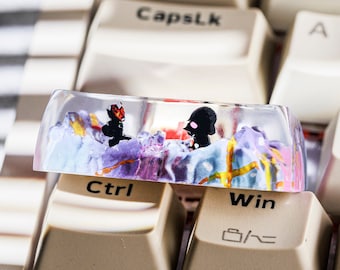 Tecla Shift artesanal de Darth Vader, tecla de resina de Darth Maul, tecla de Star Wars, regalo para fans de Star Wars para teclado mecánico, regalo para el Día del Padre