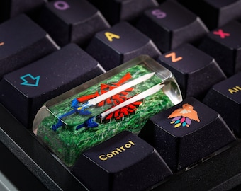 Sword Keycap, Artisan Shift Keycap,Legend of Sword Keycap,Custom Artisan Keycap, Custom keycap for Mechanical Keyboard, Father's Day Gift