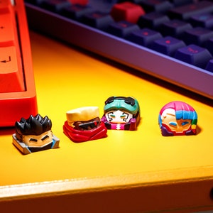 Cyberpunk Artisan Keycap, Artisan Keycap, Cyberpunk Gaming Keycap, Custome Artisan Cyberpunk Keycap, Gift For Boyfriend, Halloween Gift