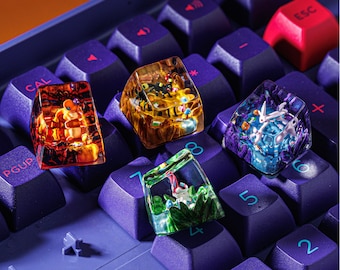 PKM Artisan Keycap, Custom PKM Keycap, Artisan Keycap Evolution Keycap, Keycap for Mechanical Keyboard, PKM Keycap, Christmas Gift