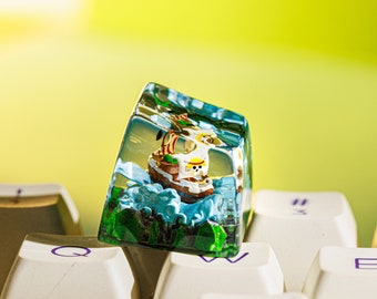 Merry Ship Keycap, Pirate Ship Keycap, Straw Hat Pirates Ship Keycap, Custom Anime Keycap For Mechanical Keyboard, Halloween Gift