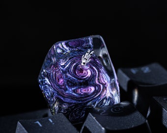 Astronaut Artisan Keycap, Galaxy Spacebar Keycaps, Gravity in Interstellar Space Keycap For Mechanical Keyboard, Father's Day Gift