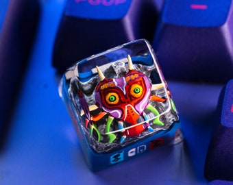The legend Mask Keycap, The legend of Mask Artisan Keycap, Mask Magic keycap for Mechanical Keyboard, Custom Keycaps, Halloween Keycap