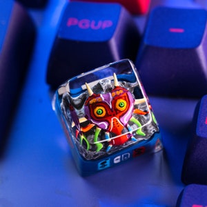 Majora's Mask Keycap, The legend of Zelda Artisan Keycap, Hylian Zelda Keycap, Legend of Zelda keycap for Mechanical Keyboard