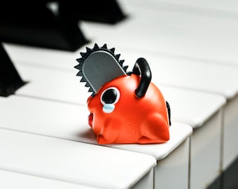 Chainsaw Dog Artisan Keycap, Artisan Keycap, Pochita Keycap, Chainsaw Cute Dog Keycap Anime for Mechanical Keyboard, Christmas gift