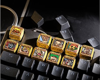 Pirates King Wanted Keycap: Anime Artisan Keycap for Mechanical Keyboard