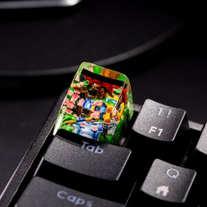 Soraka Spirit Blossom Keycap, Custom Skin Spotlight keycap,Custom LOL Keycap Weapon,Soraka Lol keycap for Mechanical Keyboard,Christmas gift image 2
