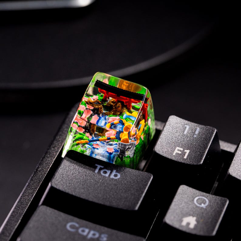 Soraka Spirit Blossom Keycap, Custom Skin Spotlight keycap,Custom LOL Keycap Weapon,Soraka Lol keycap for Mechanical Keyboard,Christmas gift image 2
