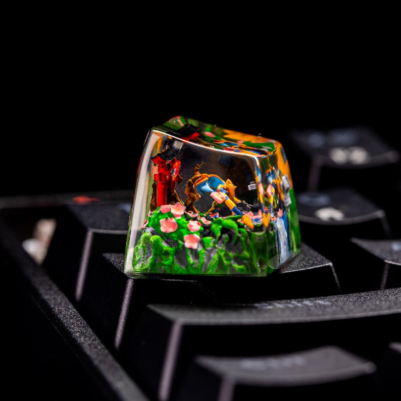 Soraka Spirit Blossom Keycap, Custom Skin Spotlight keycap,Custom LOL Keycap Weapon,Soraka Lol keycap for Mechanical Keyboard,Christmas gift Soraka keycap