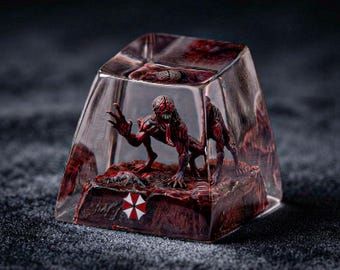Lick Monster Keycap, Brain-Head Monster Keycap, Flayed Mutant Keycap, Zombies Keycap, Custom Keycaps, Artisan Keycap, Halloween Keycap