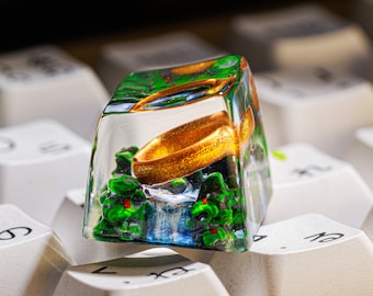 The Master Ring Keycap, Ring Of the King Keycaps, Overweldigende Ring Keycap, Keycap voor mechanisch toetsenbord, Verjaardagscadeau, kerstcadeau