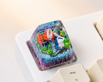 Hol.l.o.w Knig.ht Keycap, Anime keycap, Custom gaming keyboard, Hollo.w Game Character, Artisan Keycap, Cute Keycap, Father's Day Gift