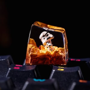 Stormtrooper Artisan Keycap, Artisan Keycap,  Star Wars Keycap, Star Wars Artisan Keycap, Star Wars for Mechanical Keyboard, Halloween Gift