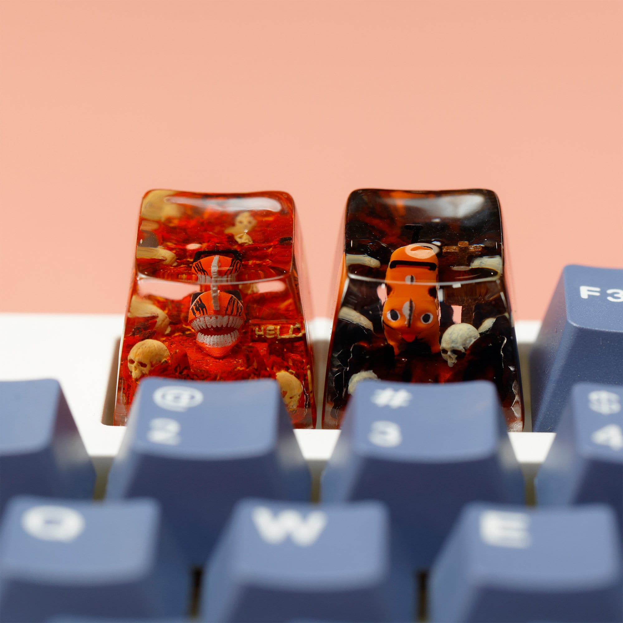 Chainsaw Devil Keycap Anime Dog Keycap Saw Man Keycap Etsy Canada