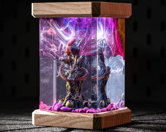 Starwars Night Lamp, Xeno.morph Lamp, Resin Diorama Lamp, Birthday Gift, Epoxy Resin Lamp, Space Night Lights, Father's Day Gift