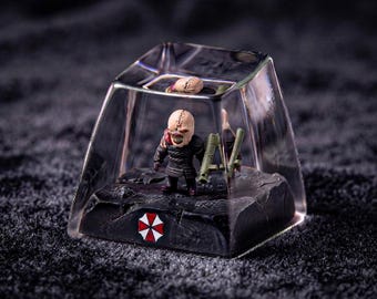 Nemmy Resin Keycap, Bioweapon Artisan Keycap, Pursuer Villain Keycap, Zombies Keycap, Custom Keycaps, Artisan Keycap, Halloween Keycap