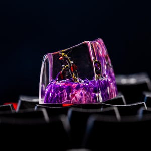Shiny Rayquaza Keycap, Custom anime keycap, Artisan keycap, Resin keycap, Cherry Mx Keycap, Handmade resin keycap,Esc Keycap, Halloween Gift