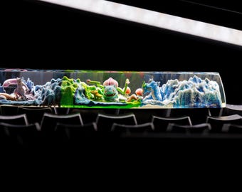 Custom Spacebar Keycap, Custom Anime Keycap, Custom Spacebar Poke Keycaps, Artisan Spacebar Keycap, Birthday Gift, Christmas gift