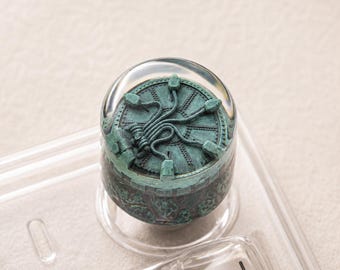 Secret Room Knob, Wizard Castle Knob, Magic School Knob, Custom Artisan Knob, Magic Movie Knob, Handmade Knob, Snake Knob, Halloween Gift